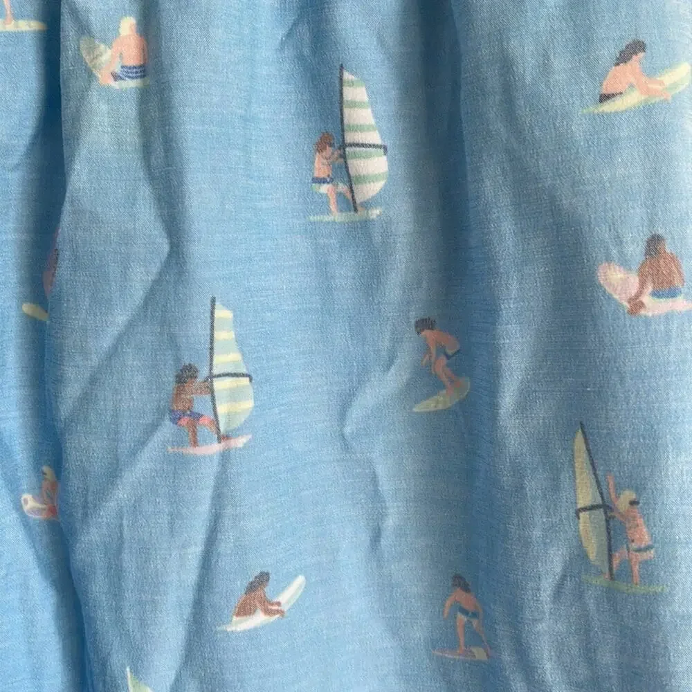 Chubbies surf board windsurfer print elastic waist pull on swim trunks sz S